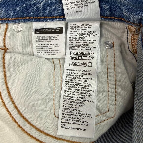 Levi’s Iconic Long Denim Skirt Women’s 26 / XS / Size 2 High Rise Maxi NWT - Picture 11 of 12